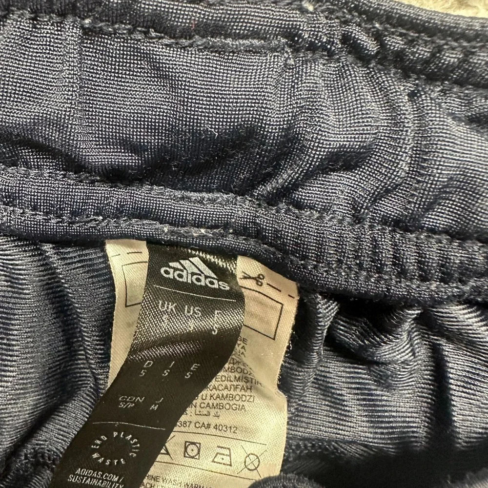Adidas Pant Mens S Blue Polyester Jogger‎ Tapered Leg Performance Running Sports